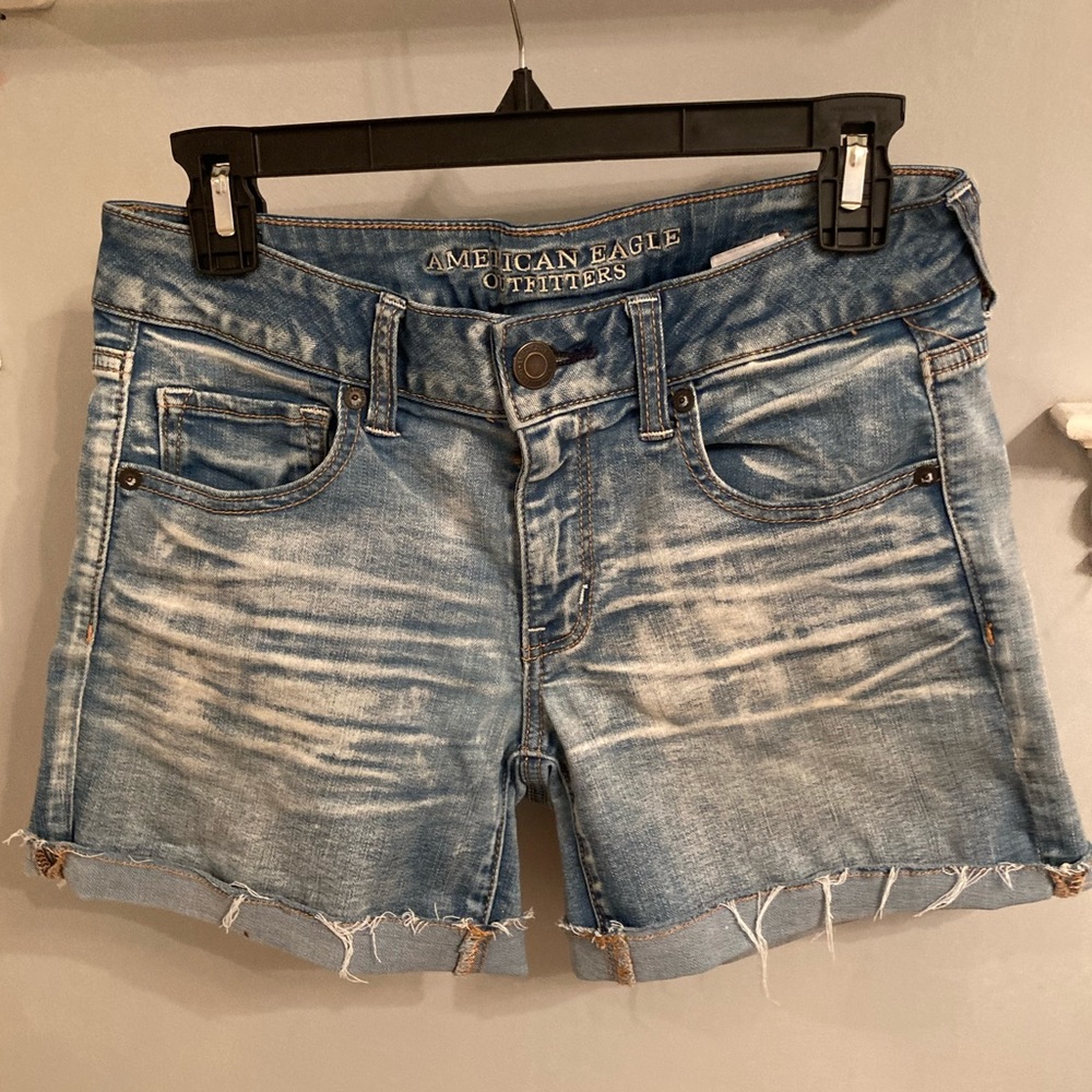 American Eagle Outfitters Midi Jean Shorts